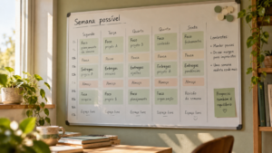 ## Organize uma semana de trabalho realista