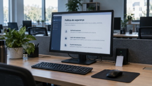 Combine segurança com as regras da empresa