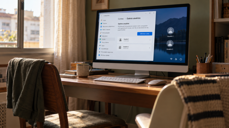 Como criar usuário no Windows para compartilhar o computador
