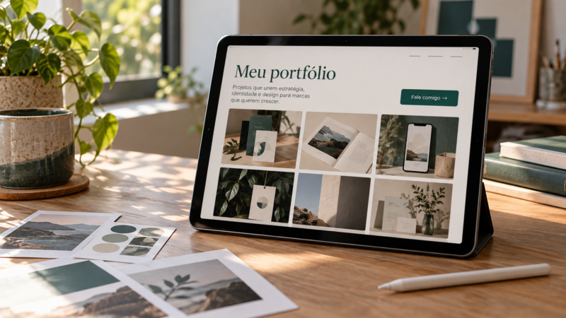 Como criar um portfólio digital profissional que ajuda a conquistar clientes