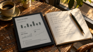 Revise a rotina com dados do próprio trabalho