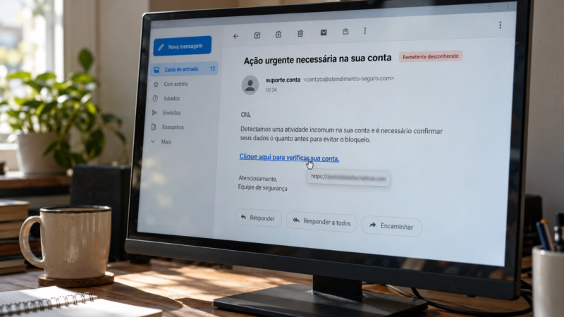 Como identificar phishing antes de clicar em uma mensagem